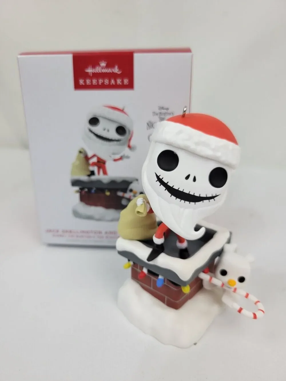 Hallmark Keepsake Christmas Ornament Jack Skellington And Zero Funko Pop 2023